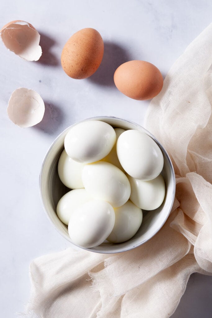 Boiled Eggs in bowl
