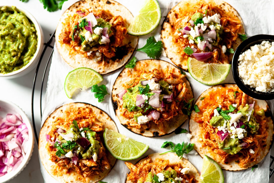 chicken tinga tacos