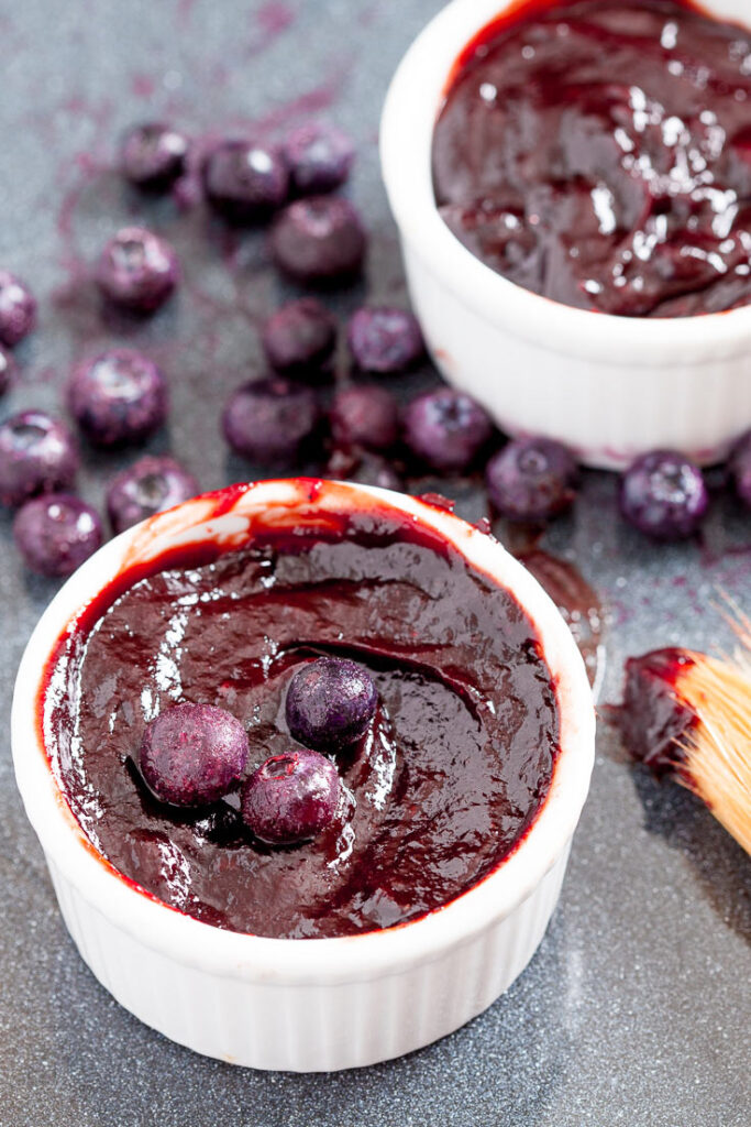 baked ribs with blueberry bbq sauce