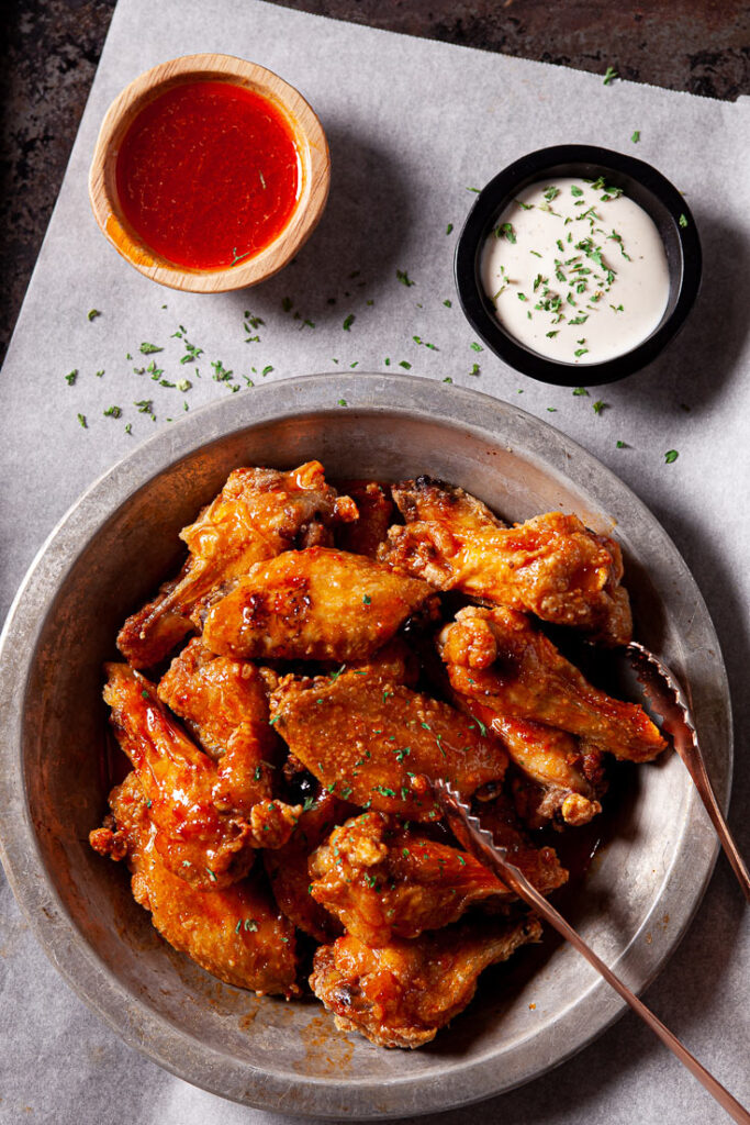 Air Fryer Chicken Wings on sheet pan