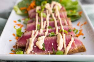 marinated seared ahi tuna