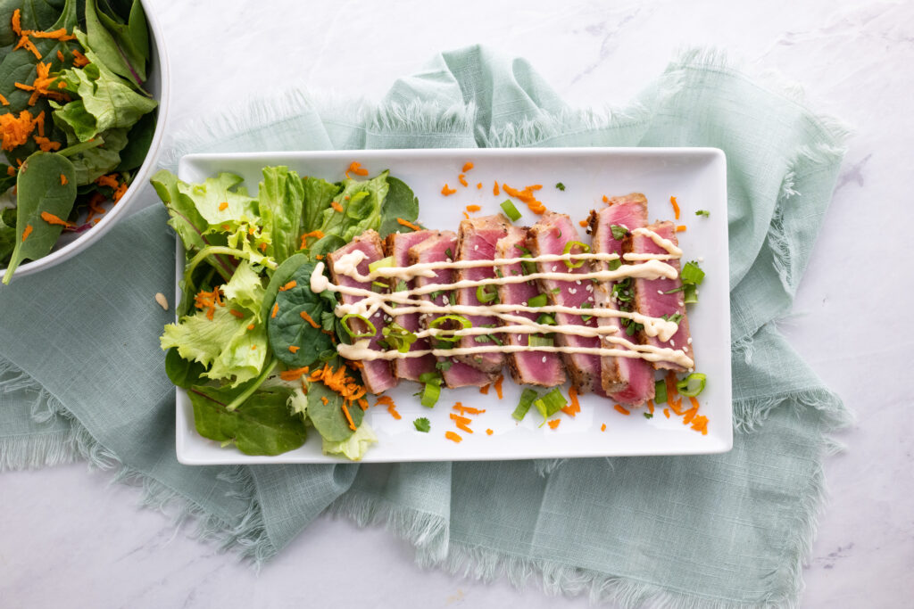 marinated seared ahi tuna