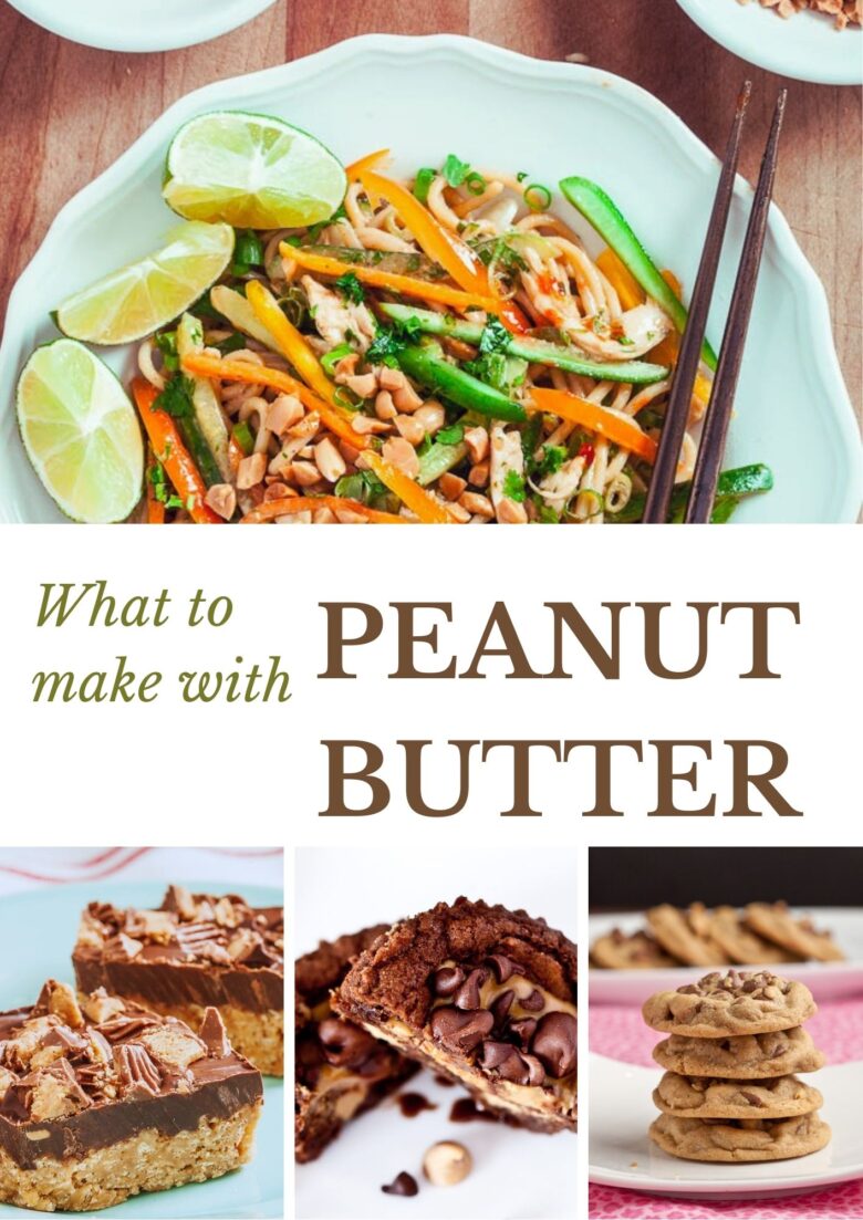 peanut butter recipes collage
