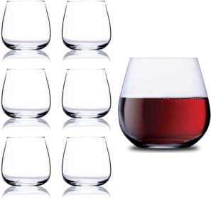 wine glasses stemless