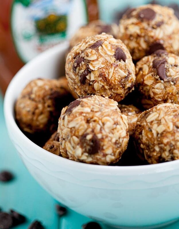 energy bites in a bowl