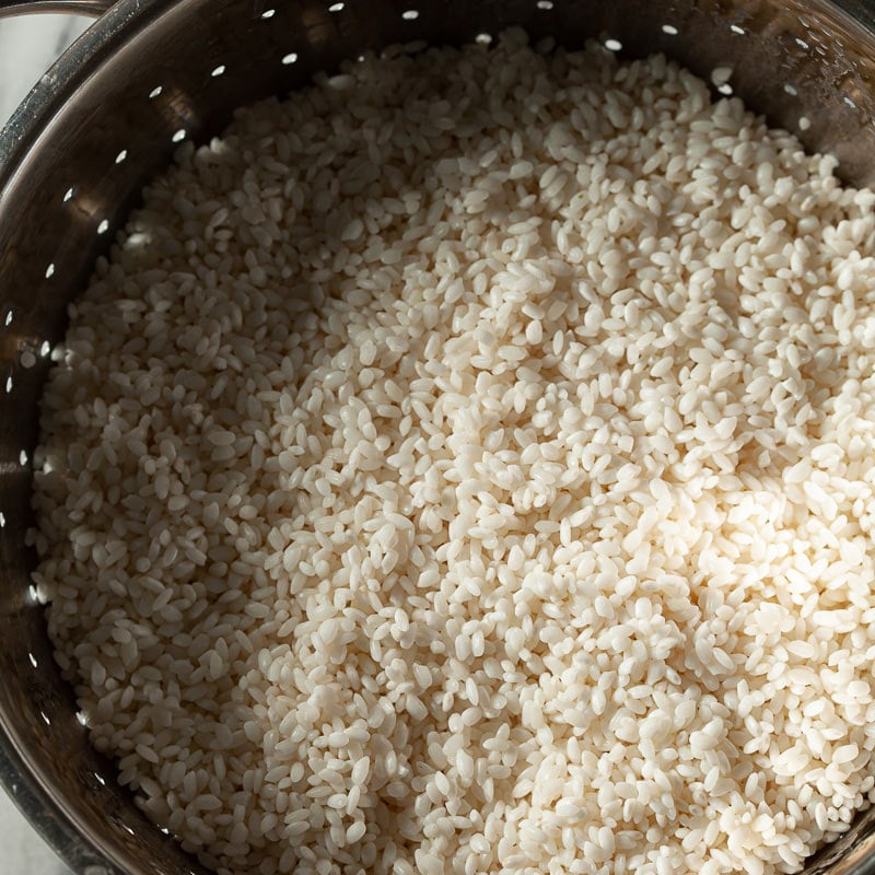 Sticky Rice Sweet Glutinous in colander