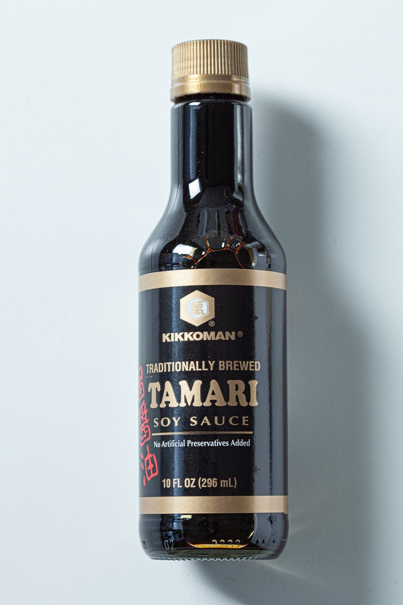 bottle of tamari sauce