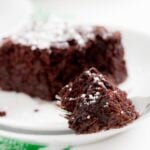 Chocolate Zucchini Cake on a Plate