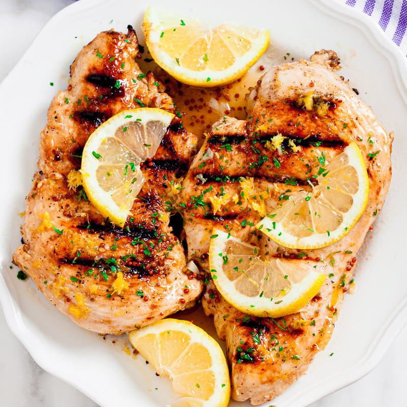 Grilled Lemon Chicken on a plate