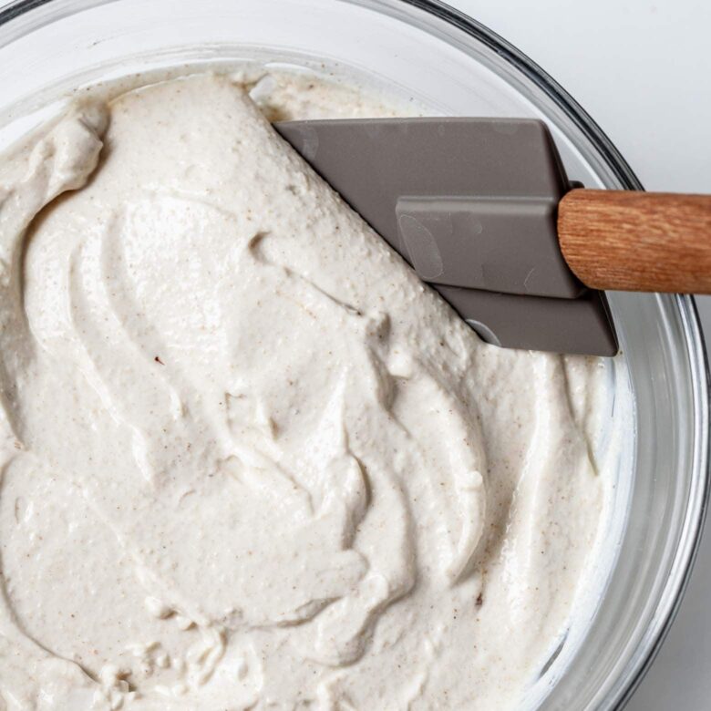 chicken tikka masala yogurt marinade in a bowl.