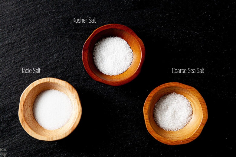 kosher salt vs sea salt vs table salt