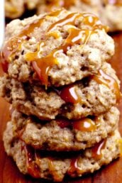 apple cookies with caramel