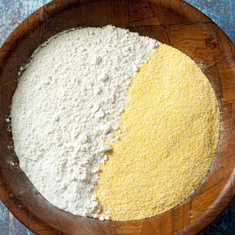 dry ingredients needed for fresh corn muffins