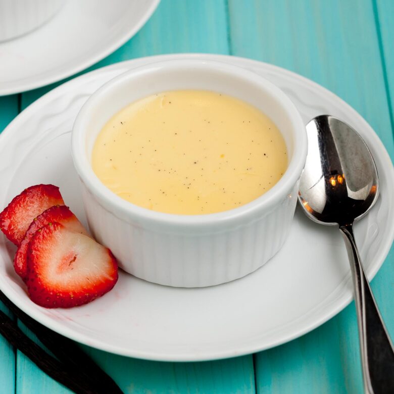 Creme brulee prior to torch