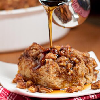 French Toast Casserole with Maple Syrup