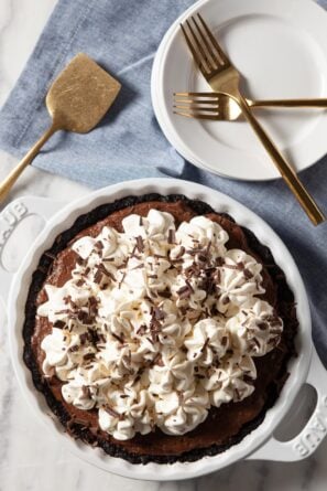 Chocolate Pie with Whipped Cream