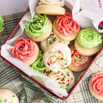 Lofthouse Sugar Cookies in a tin box.