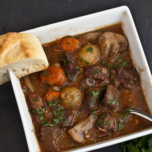 Boeuf Bourguignon French beef stew 2