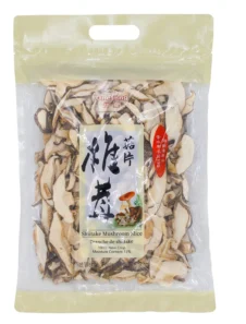 Shiitake mushrooms in bag