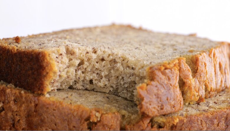Banana Bread With Bite Out of It