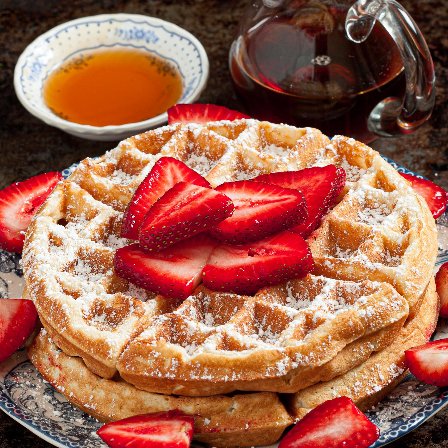 Strawberry Belgian Waffles