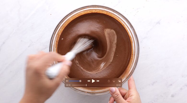 Chocolate Ice Cream Ingredients in a Bowl
