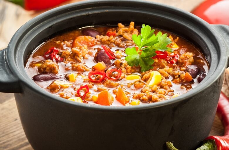 crockpot chili with beef and black beans
