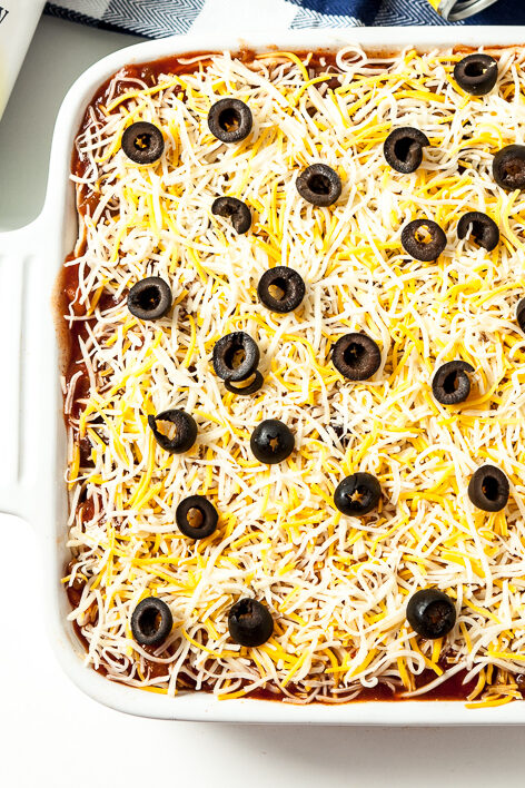 mexican breakfast casserole, enchilada breakfast casserole, overnight breakfast casserole