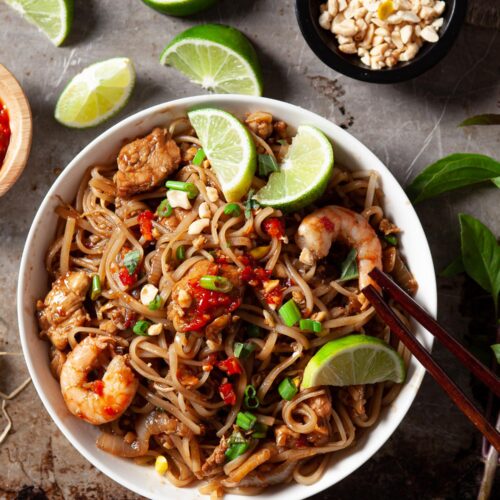 Easy Pad Thai Recipe with Chicken Chew Out Loud
