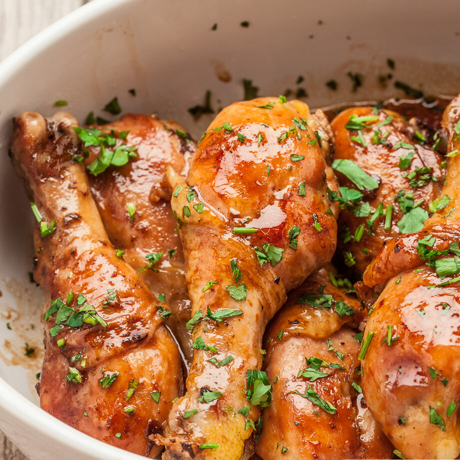 Honey Soy Chicken in a dish