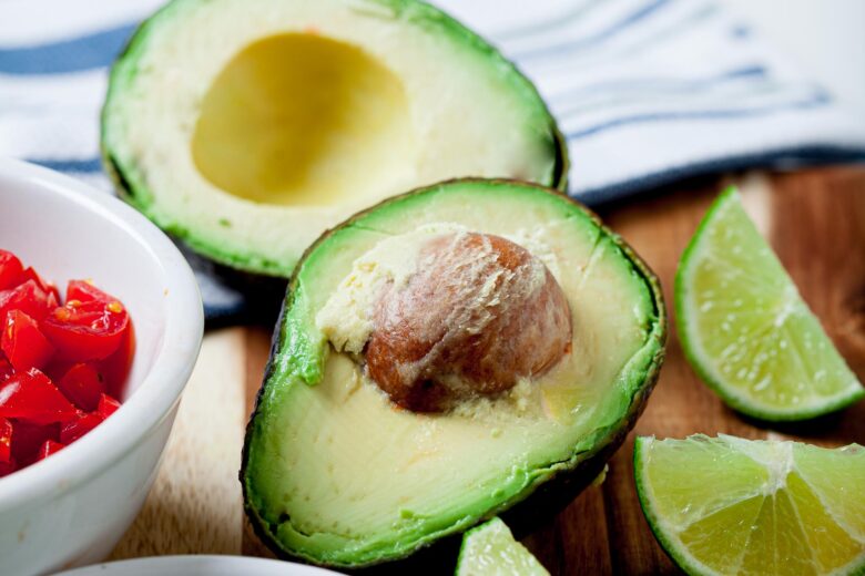 Ripe Avocado Sliced in Half for Guacamole