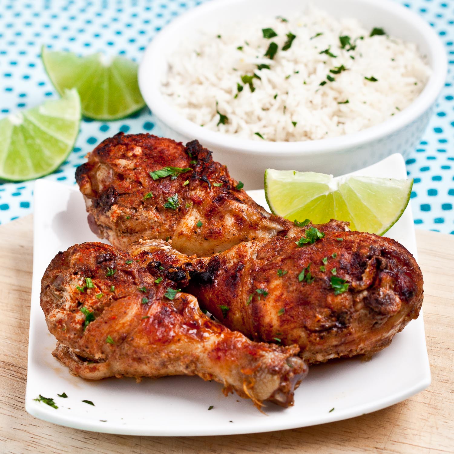 tandoori chicken with rice