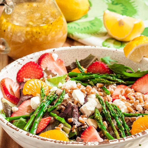 strawberry asparagus salad