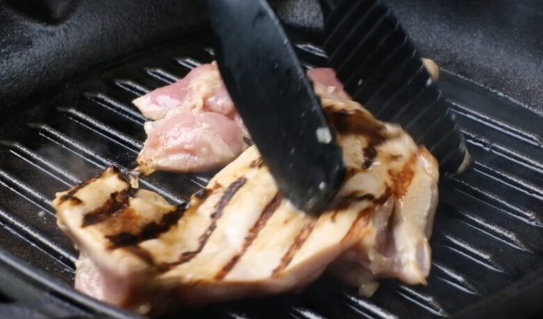 Grilled Chicken Thighs on Grill