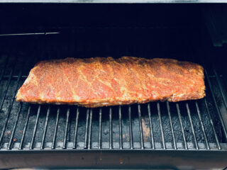 smoked ribs on smoker