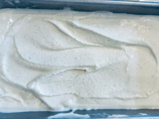 easy vanilla ice cream in pan