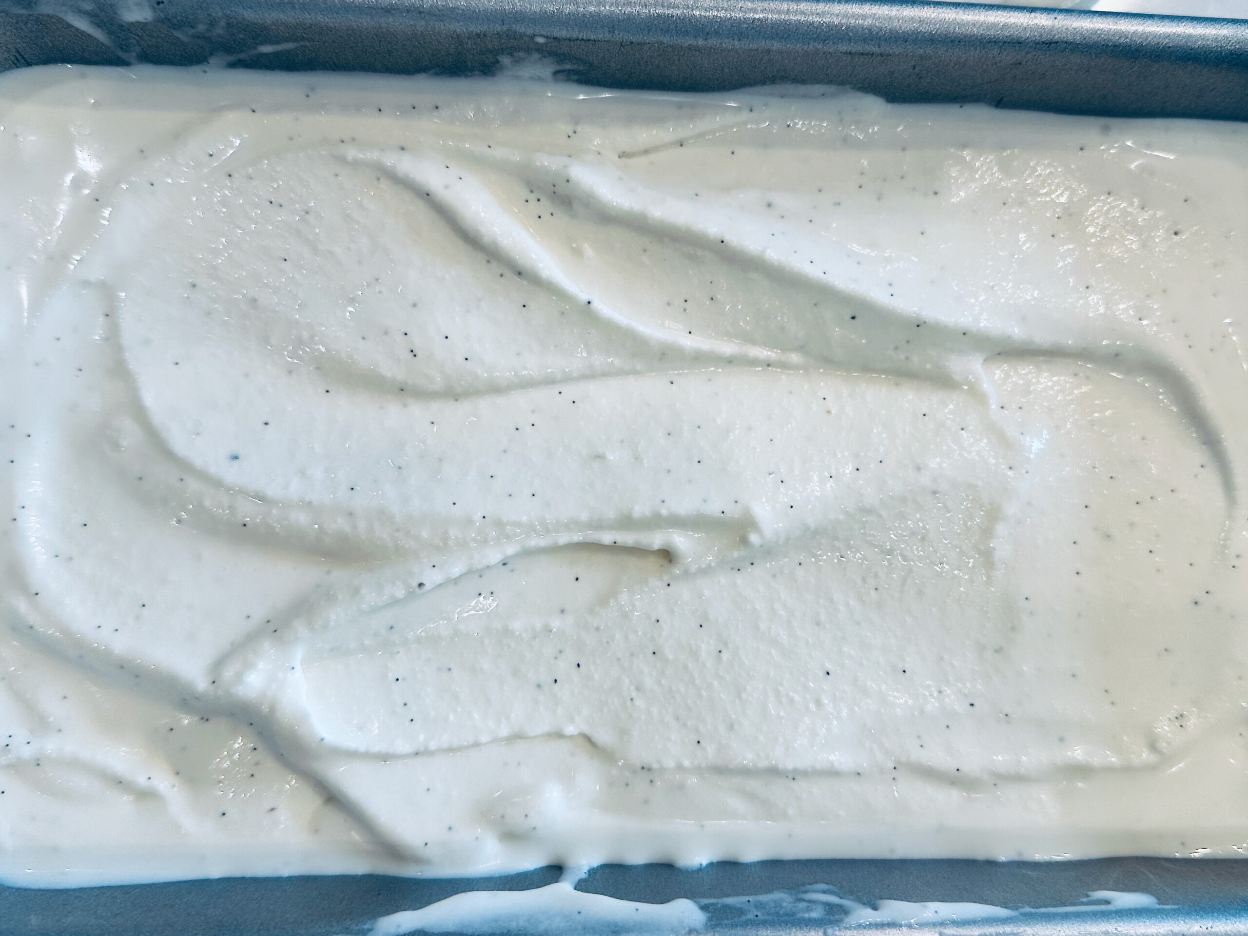 https://www.chewoutloud.com/wp-content/uploads/2023/08/Easy-Vanilla-Bean-Ice-Cream-in-Pan-scaled.jpeg