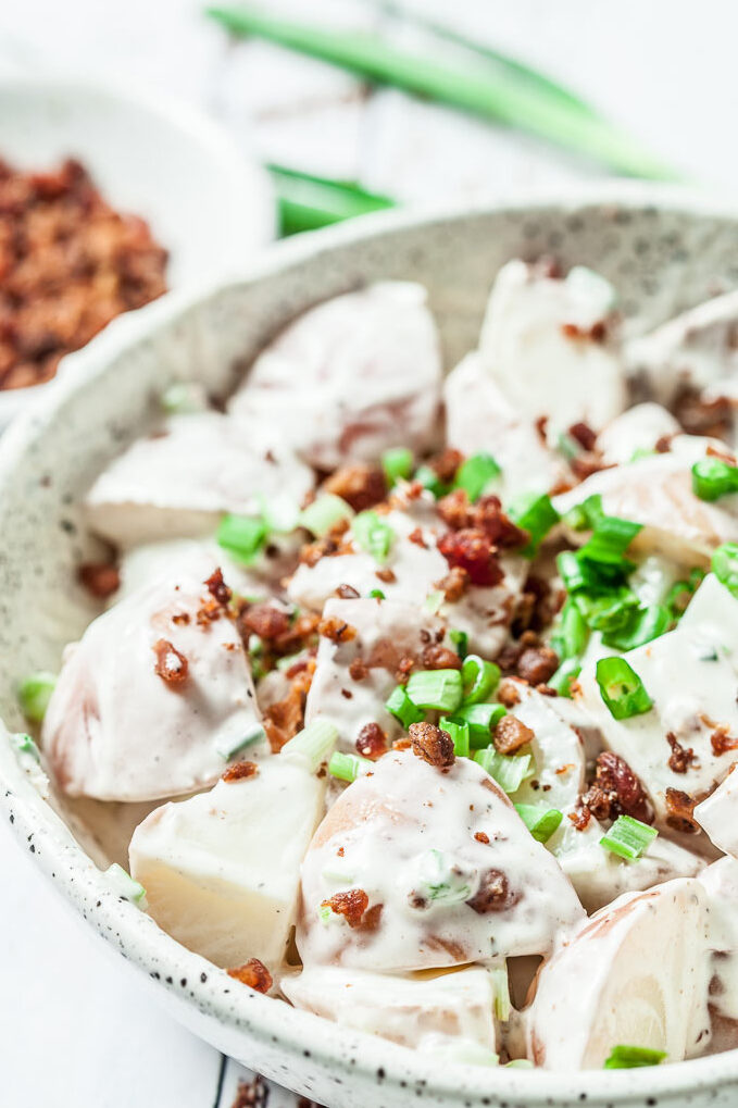 red potato salad recipe bacon ranch potato salad 