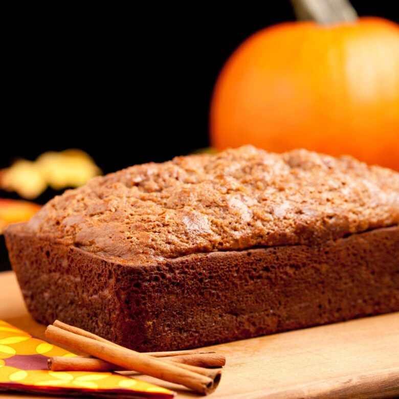 Loaf of the Best Pumpkin Bread.