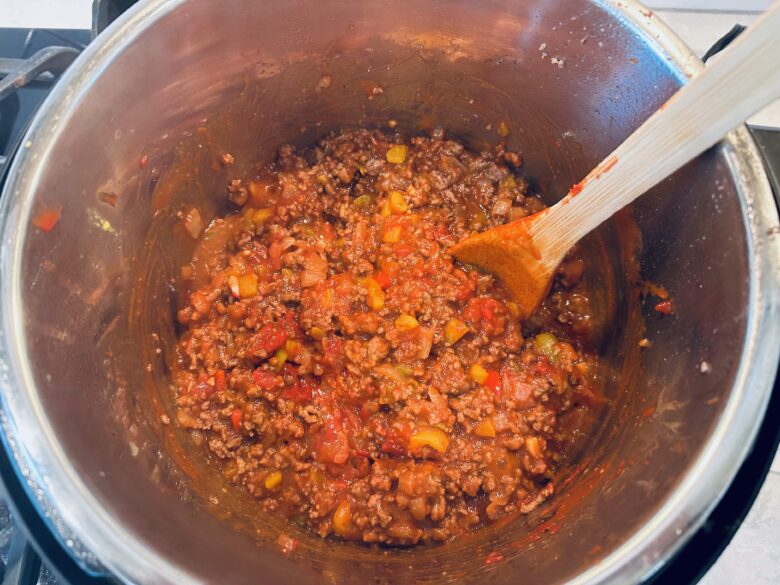 sloppy joes mixture in instant pot.