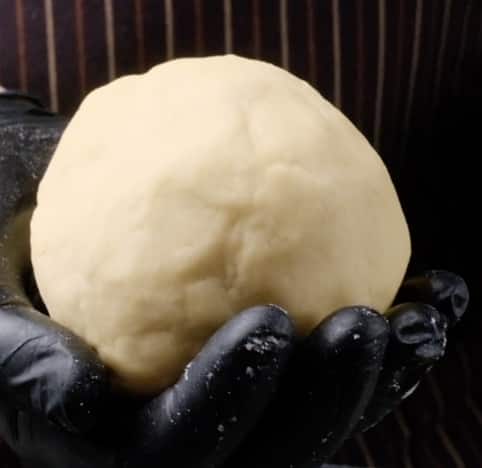 shortbread dough formed into a ball.