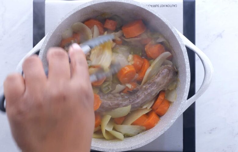 brine roasted turkey gravy cooking.