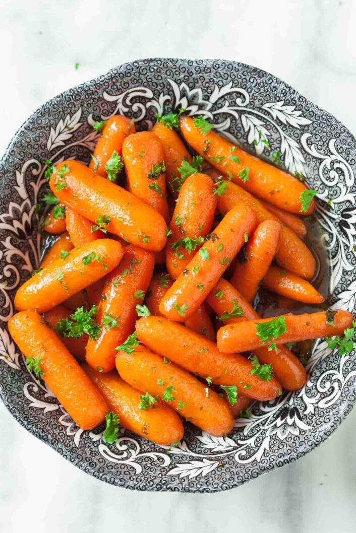 15-Minute Honey Glazed Carrots | Chew Out Loud