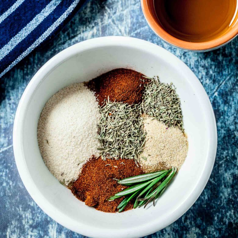 instant pot turkey breast spices in a bowl.