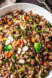 Wild Rice Pilaf in a bowl