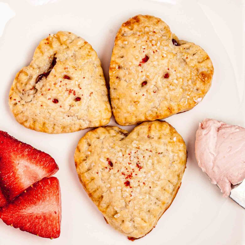 Strawberry pop tarts baked.