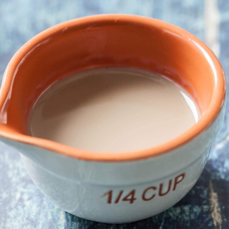 Bailey's Irish Cream in a small bowl.