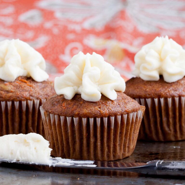 Carrot Cake Cupcakes with Cream Cheese Frosting