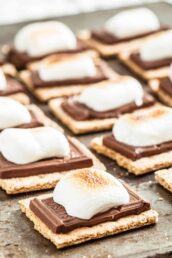 Oven s'mores fresh out of the oven.