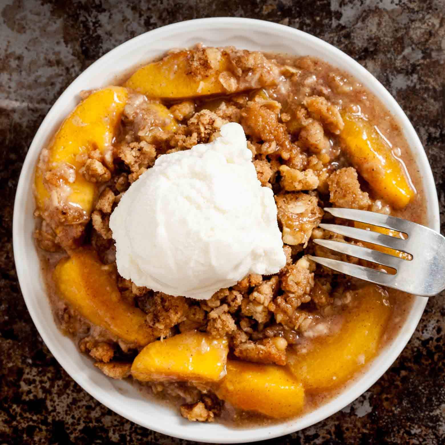 The Best Peach Crisp